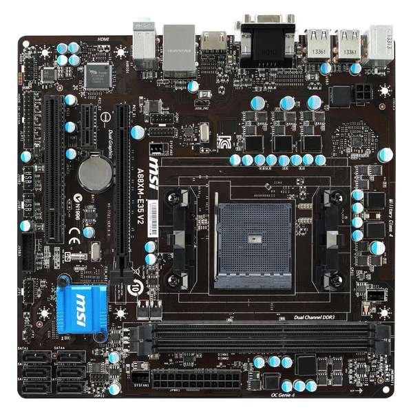 MSI A88XM-E35 V2 AMD A88X Socket FM2+ Micro ATX
