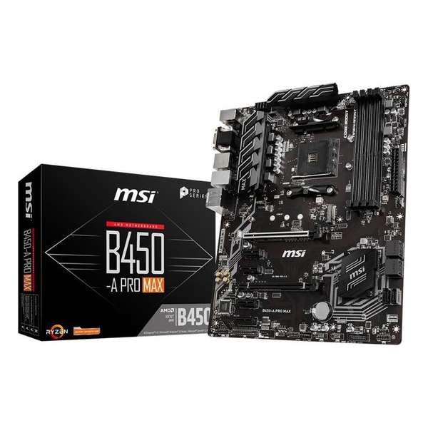 MSI B450-A Pro Max moederbord Socket AM4 ATX AMD B450