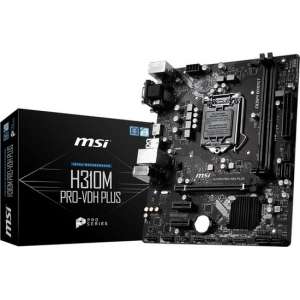 MSI H310M PRO-VDH PLUS moederbord LGA 1151 (Socket H4) Micro ATX Intel® H310