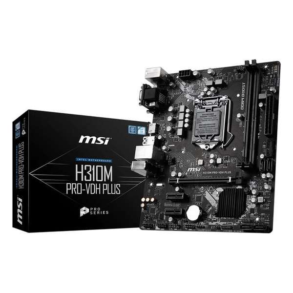 MSI H310M PRO-VDH PLUS moederbord LGA 1151 (Socket H4) Micro ATX Intel® H310