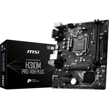 MSI H310M PRO-VDH PLUS moederbord LGA 1151 (Socket H4) Micro ATX Intel® H310