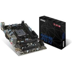 MSI A68HM-P33 V2 AMD A68H Socket FM2+ Micro ATX moederbord