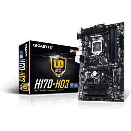 Gigabyte GA-H170-HD3 moederbord LGA 1151 (Socket H4) Intel® H170 ATX