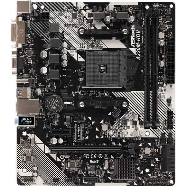 Asrock A320M-HDV R4.0 Socket AM4 micro ATX AMD A320