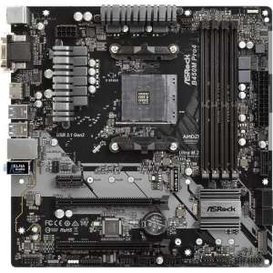 Asrock B450M Pro4 Socket AM4 micro ATX AMD B450