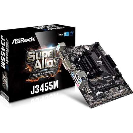 Asrock J3455M NA (geïntegreerde CPU) Micro ATX