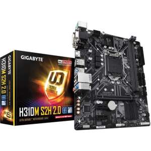 Gigabyte H310M S2H 2.0 moederbord LGA 1151 (Socket H4) Micro ATX Intel H310 Express