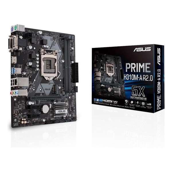 ASUS PRIME H310M-A R2.0 moederbord LGA 1151 (Socket H4) Micro ATX Intel® H310