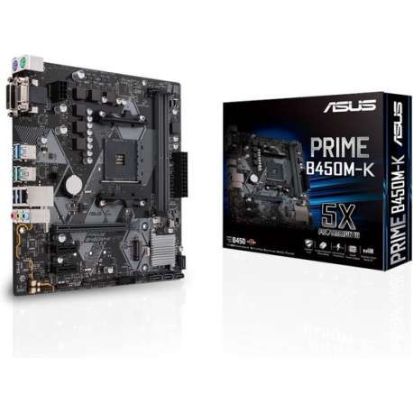 ASUS PRIME B450M-K Socket AM4 micro ATX AMD B450