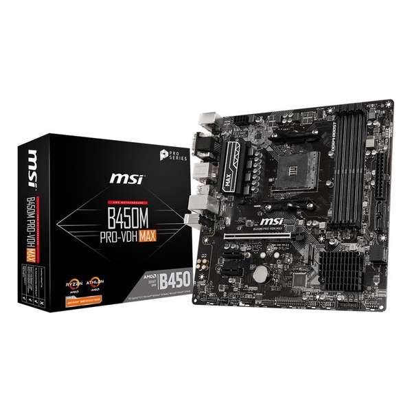 MSI B450M PRO-VDH Max Socket AM4 micro ATX AMD B450