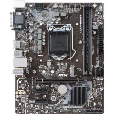 MSI H310M PRO-M2 PLUS moederbord LGA 1151 (Socket H4) Micro ATX Intel® H310