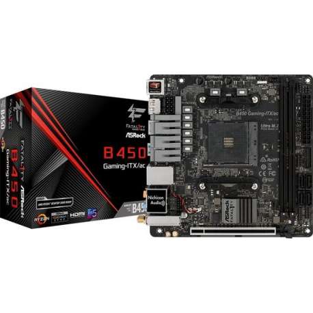 Asrock Fatal1ty B450 Gaming-ITX/ac Socket AM4 mini ITX AMD B450