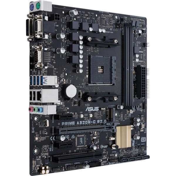 ASUS PRIME A320M-C R2.0 moederbord Socket AM4 Micro ATX AMD A320