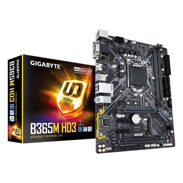 Gigabyte B365M HD3 moederbord LGA 1151 (Socket H4) Micro ATX Intel B365