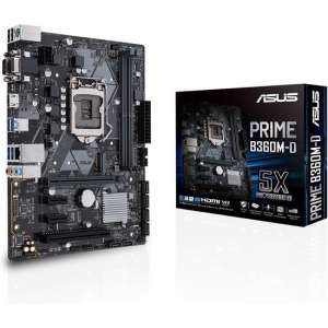 ASUS Prime B360M-D moederbord LGA 1151 (Socket H4) Micro ATX Intel® B360