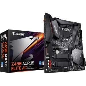 Gigabyte Z490 AORUS ELITE AC moederbord LGA 1200 ATX Intel Z490