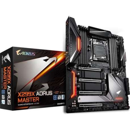Gigabyte X299X Aorus Master moederbord LGA 2066 Verlengd ATX Intel® X299