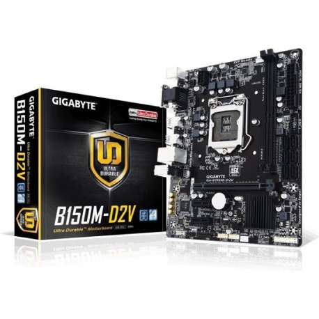 Gigabyte GA-B150M-D2V moederbord LGA 1151 (Socket H4) Micro ATX Intel® B150