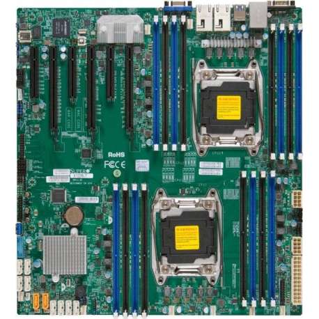 Supermicro X10DRi-T server-/werkstationmoederbord LGA 2011 (Socket R) Verlengd ATX Intel® C612