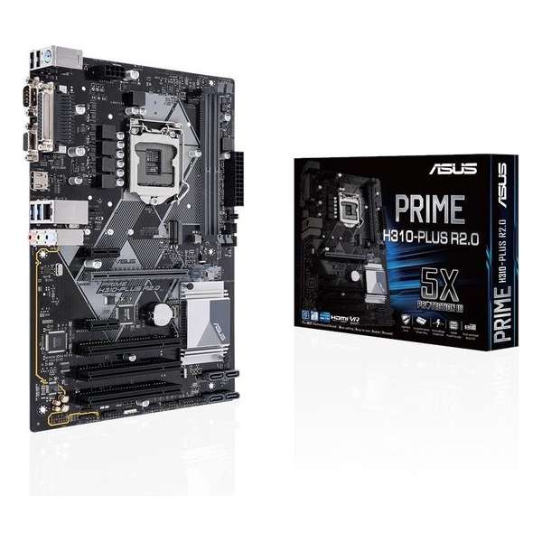 ASUS H310-PLUS R2.0 moederbord LGA 1151 (Socket H4) ATX Intel® H310