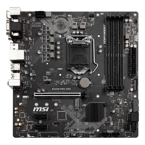 MSI B365M PRO-VDH LGA 1151 (Socket H4) Micro ATX Intel B365