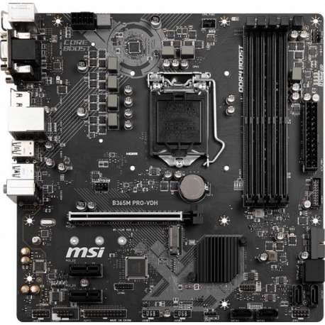 MSI B365M PRO-VDH LGA 1151 (Socket H4) Micro ATX Intel B365