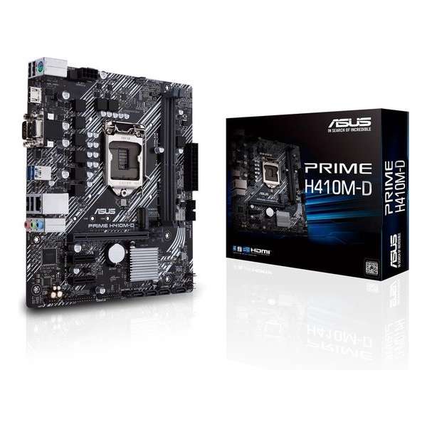 ASUS PRIME H410M-D moederbord Micro ATX