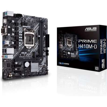 ASUS PRIME H410M-D moederbord Micro ATX