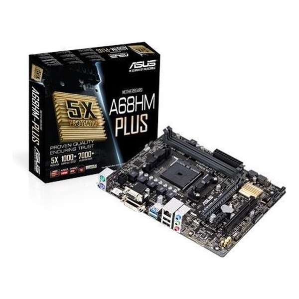 ASUS A68HM-Plus moederbord Socket FM2+ Micro ATX AMD A68H