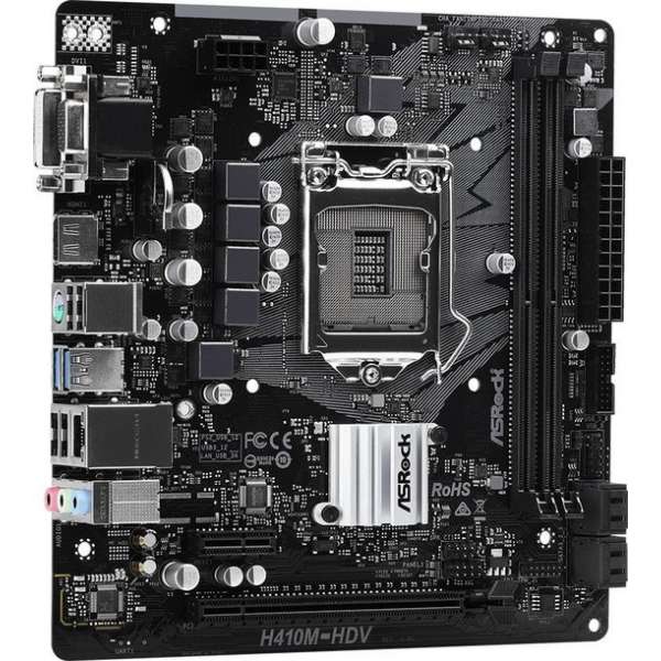 Asrock H410M-HDV LGA 1200 Micro ATX Intel H410