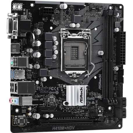 Asrock H410M-HDV LGA 1200 Micro ATX Intel H410