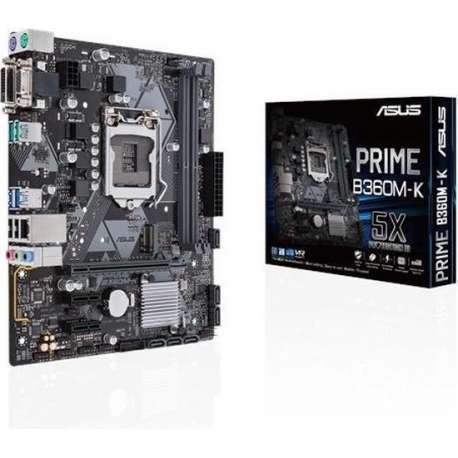 ASUS PRIME B360M-K moederbord LGA 1151 (Socket H4) Micro ATX Intel® B360