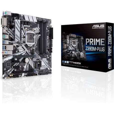 ASUS PRIME Z390M-PLUS moederbord LGA 1151 (Socket H4) Micro ATX Intel Z390