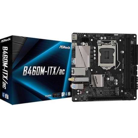 Asrock B460M-ITX/AC moederbord LGA 1200 Mini ITX Intel B460