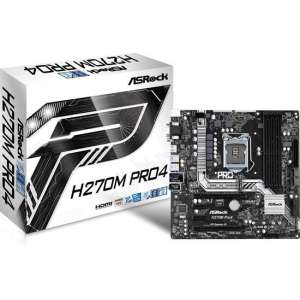 Asrock H270M Pro4 LGA 1151 (Socket H4) Intel® H270 micro ATX