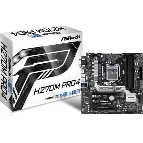 Asrock H270M Pro4 LGA 1151 (Socket H4) Intel® H270 micro ATX