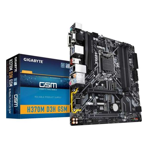 Gigabyte H370M D3H GSM moederbord LGA 1151 (Socket H4) Micro ATX Intel® H370