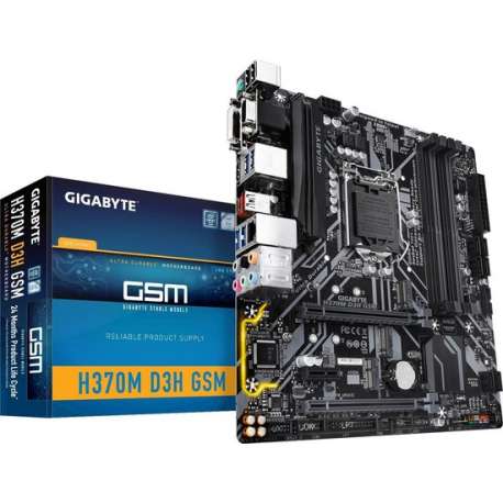 Gigabyte H370M D3H GSM moederbord LGA 1151 (Socket H4) Micro ATX Intel® H370