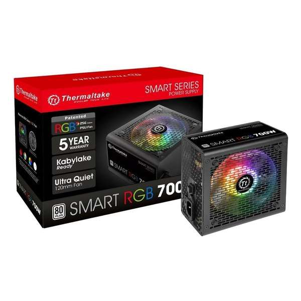 Thermaltake Smart RGB power supply unit 700 W ATX Zwart