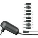 VOLTCRAFT Stekkernetvoeding, instelbaar 9 V/DC, 12 V/DC, 13.5 V/DC, 15 V/DC, 18 V/DC, 20 V/DC, 24 V/DC 1000 mA 24 W