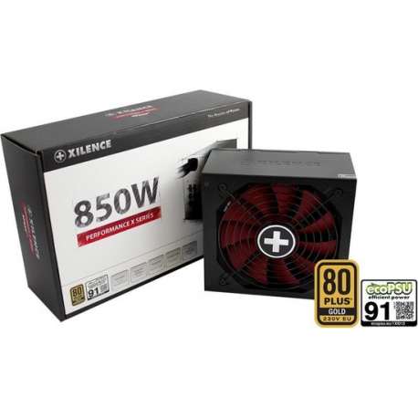 Xilence XP850MR9 power supply unit 850 W ATX Zwart, Rood