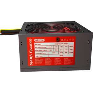 Mars Gaming MPII550 power supply unit 550 W ATX Zwart, Rood