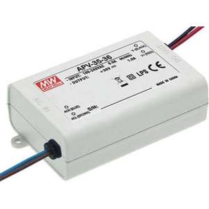 SCHAKELENDE VOEDING - 1 UITGANG - 35 W - 24 V (APV-35-24)