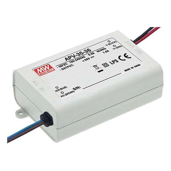 SCHAKELENDE VOEDING - 1 UITGANG - 35 W - 24 V (APV-35-24)