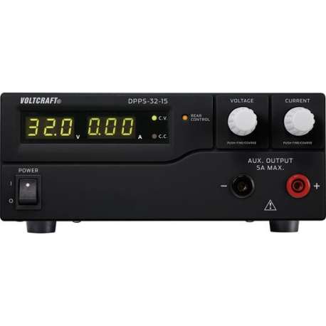 VOLTCRAFT DPPS-32-15 Labvoeding, regelbaar 1 - 32 V/DC 0 - 15 A 480 W USB Programmeerbaar Aantal uitgangen 1 x