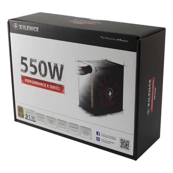 Xilence XP550R9 power supply unit 550 W ATX Zwart, Rood