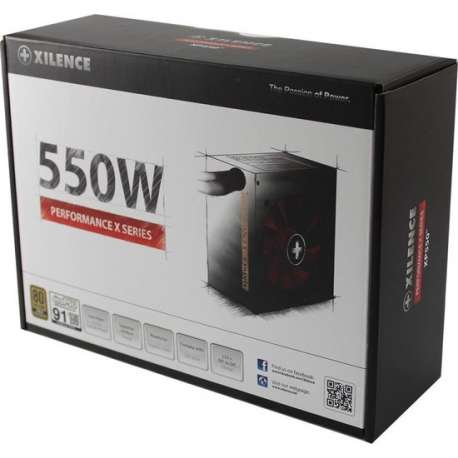 Xilence XP550R9 power supply unit 550 W ATX Zwart, Rood