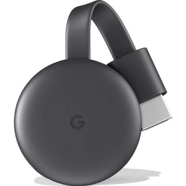 Google Chromecast 3 Smart TV-dongle Full HD HDMI Zwart Google Chromecast 3 Smart TV-dongle Full HD HDMI Zwart