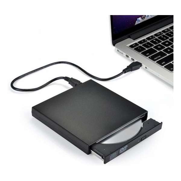 Plug & Play Externe CD/DVD Combo Drive Speler Reader - USB 2.0 CD-Rom Disk Lezer & Brander