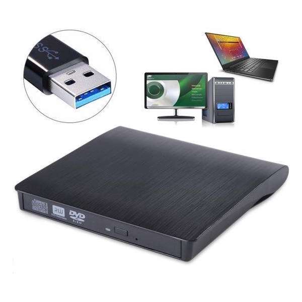 Plug & Play Externe CD/DVD Combo Drive Speler Reader - USB 3.0 CD-Rom Disk Lezer & Brander